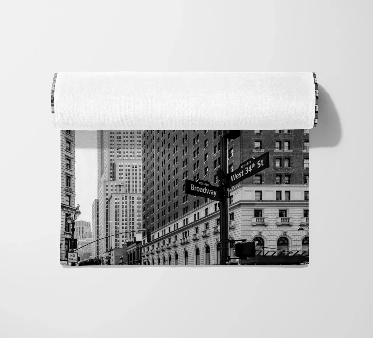 Vita di città Broadway NYC B&N telo mare da Carinaprint