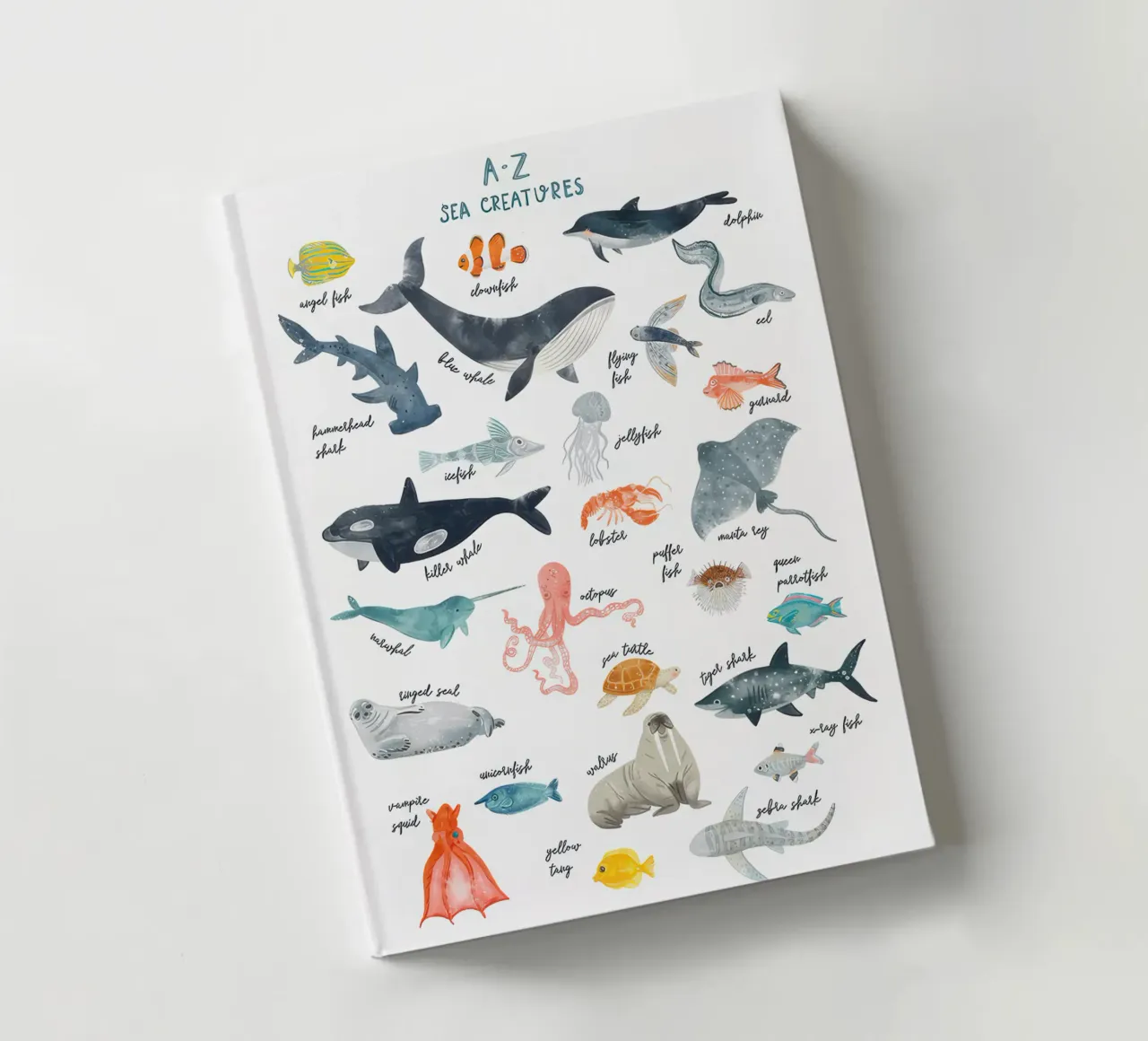 A-Z Creature notebook by Panait Ivascu