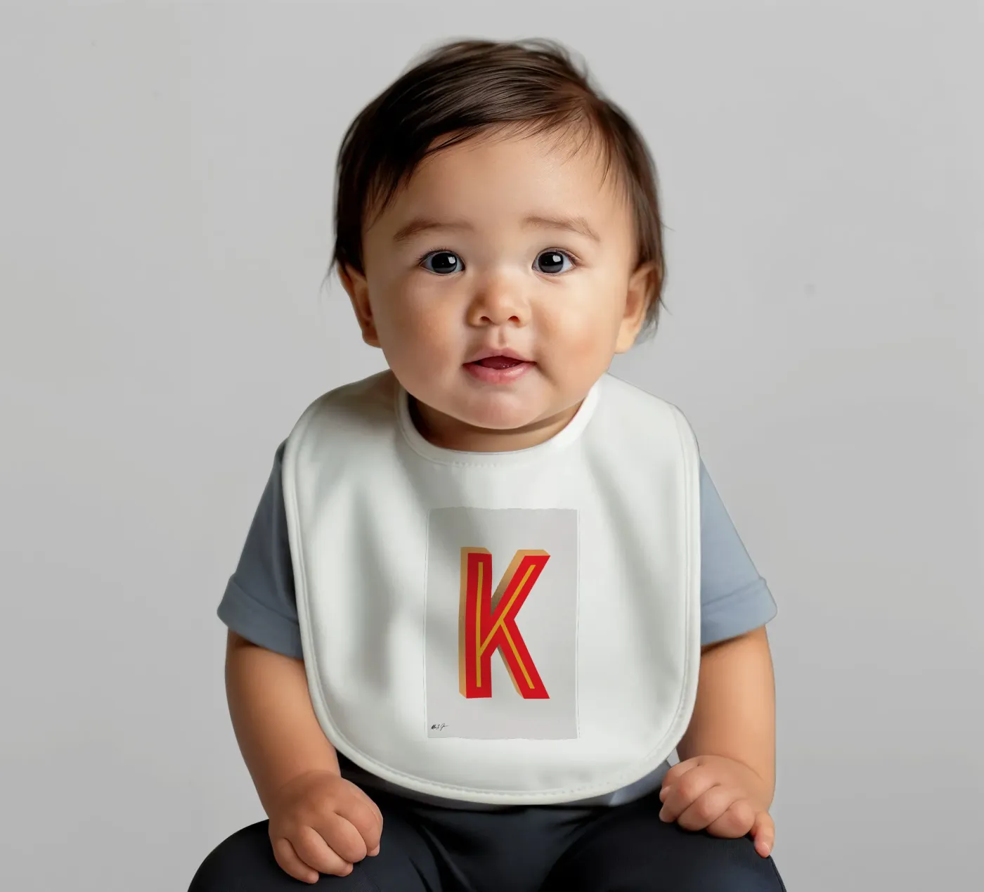 K baby bib by Andreas Jarner