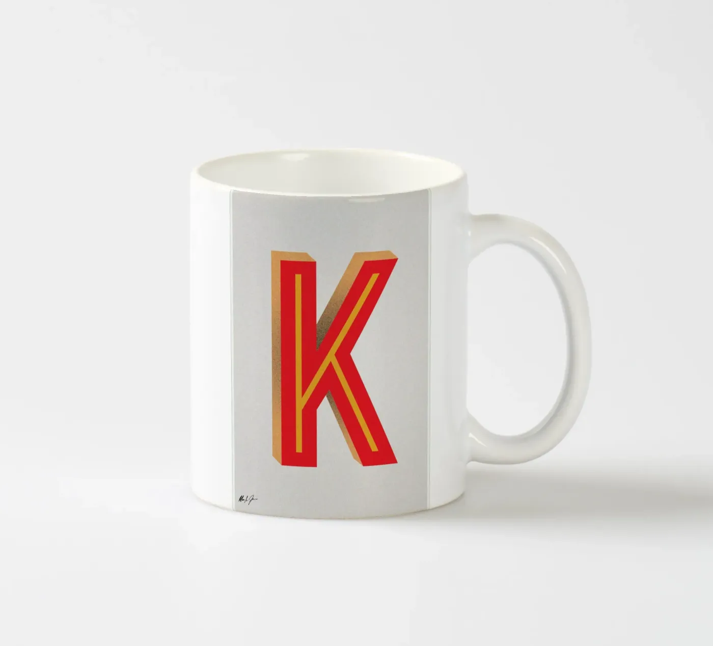 K ceramic mug by Andreas Jarner