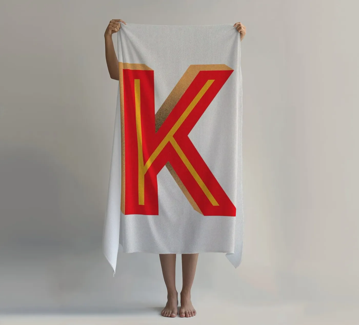 K strandhanddoek van Andreas Jarner