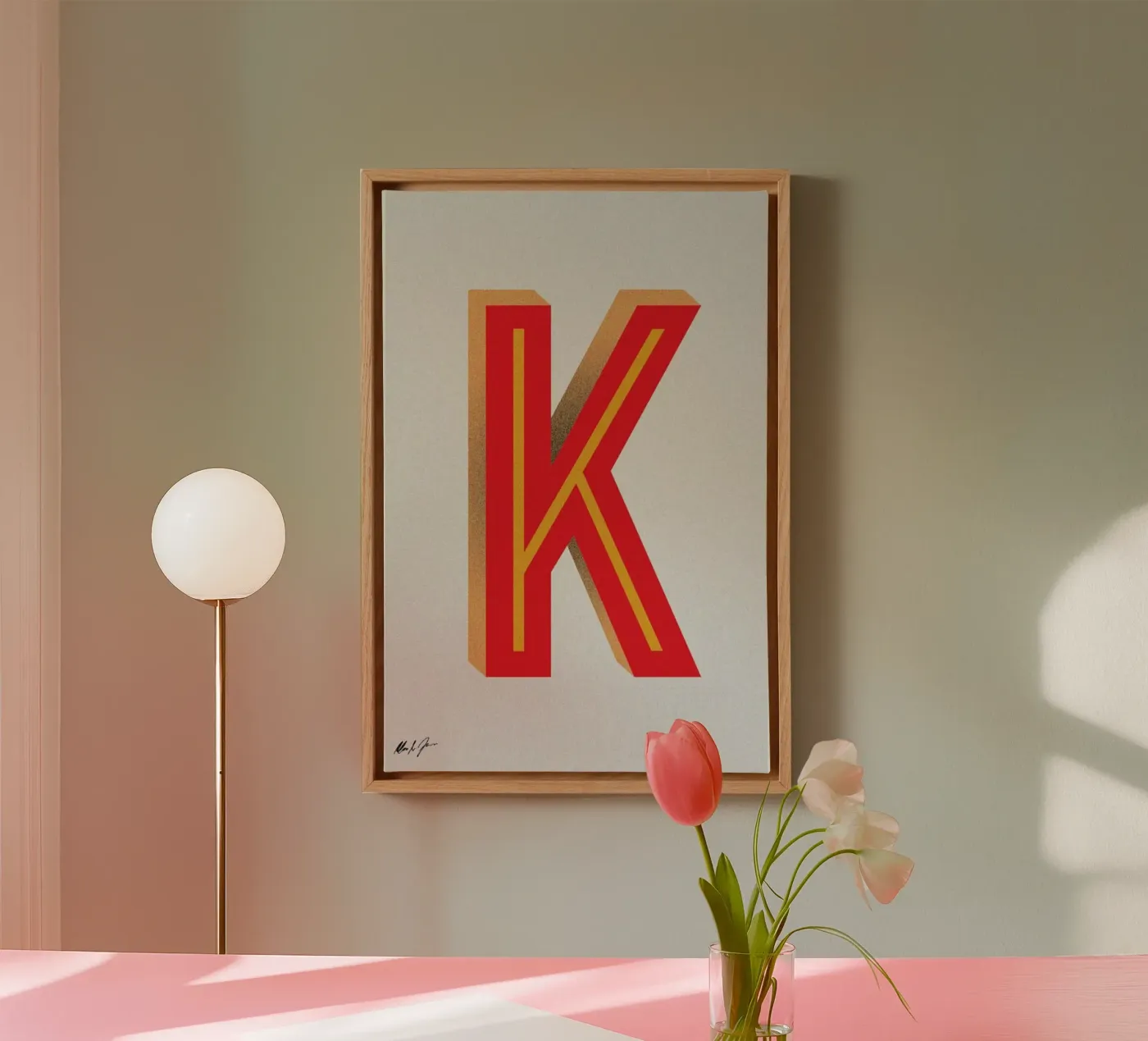 K canvas van Andreas Jarner