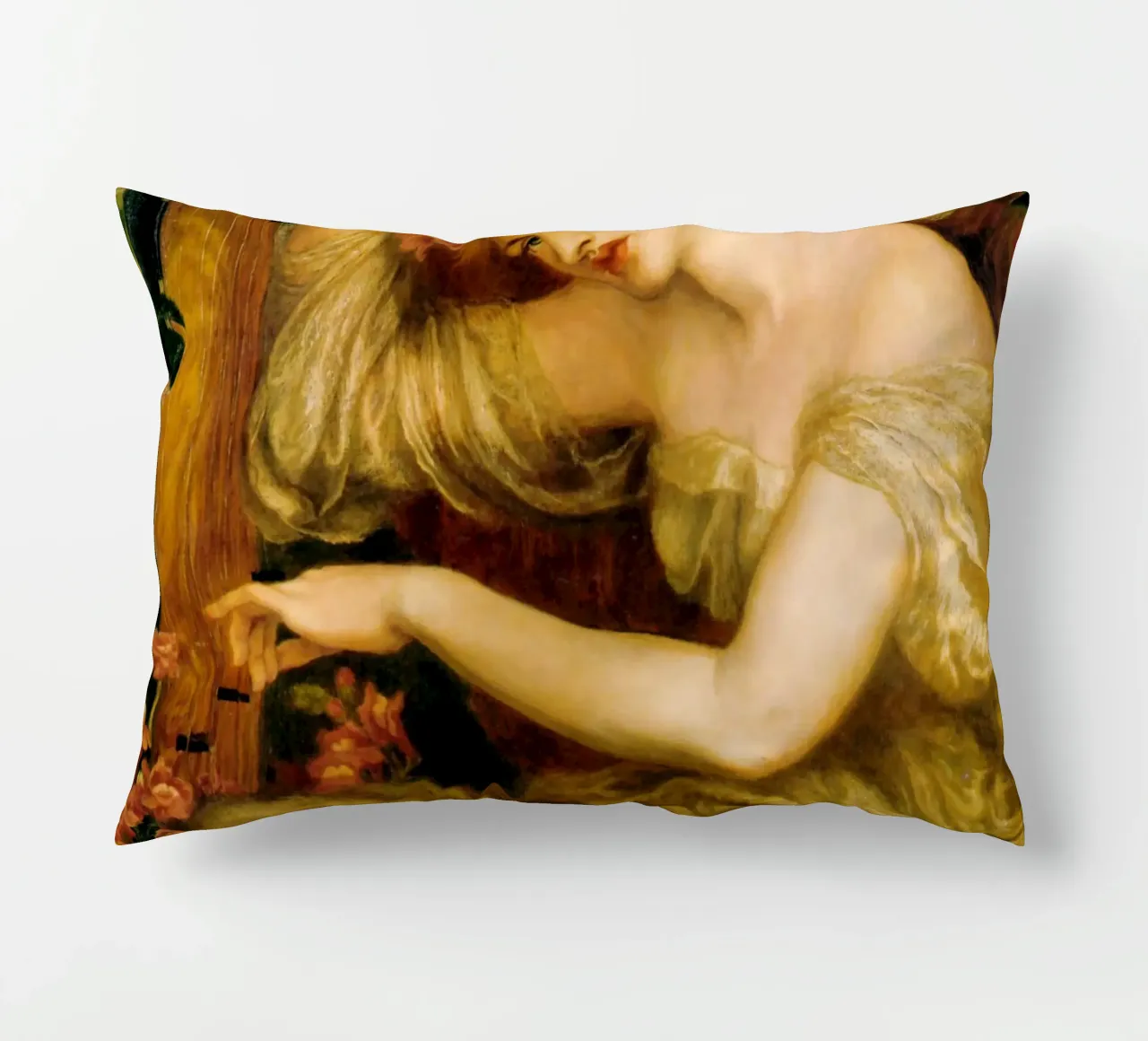 Dante Gabriel Rossetti - A Sea Spell cuscino da Timeless Artworks
