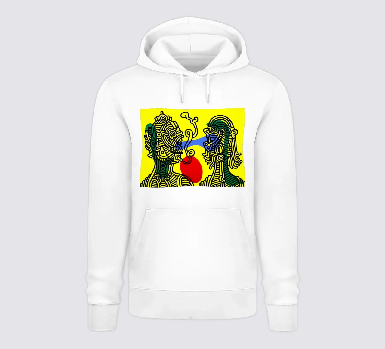Keith Haring arte 1 felpa con cappuccio da domherrick1