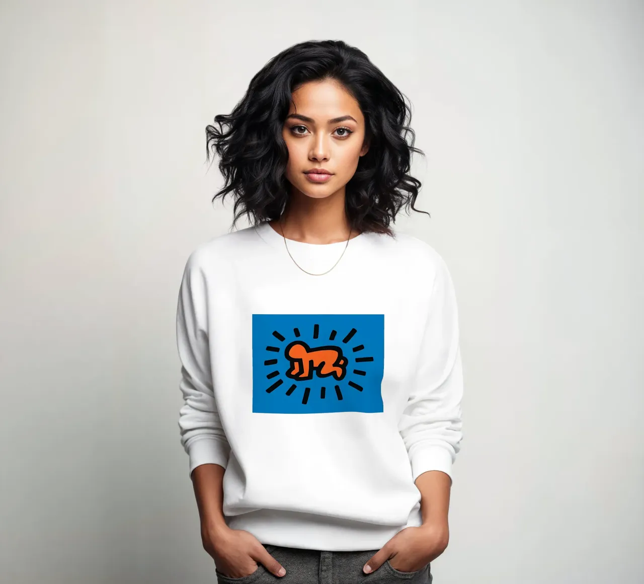 Keith Haring arte 2 felpa da domherrick1