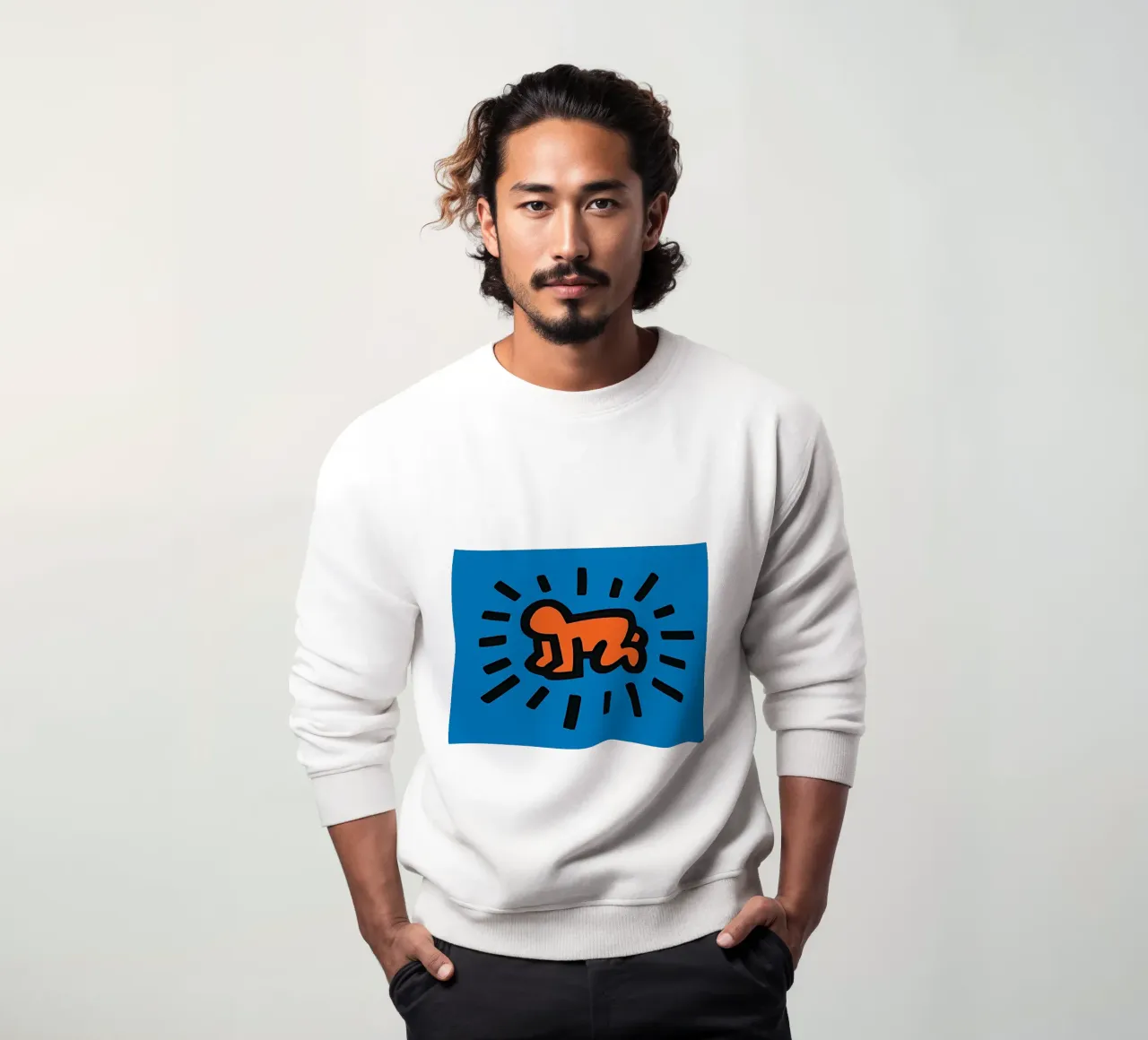 Keith Haring arte 2 felpa da domherrick1