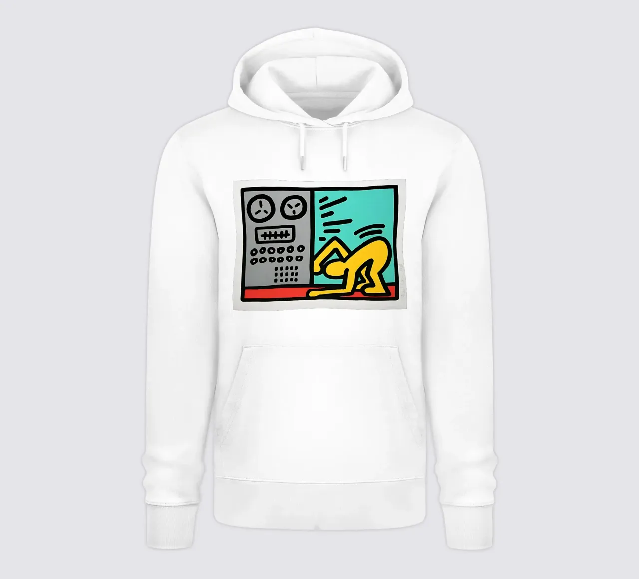 Keith Haring arte 3 felpa con cappuccio da domherrick1