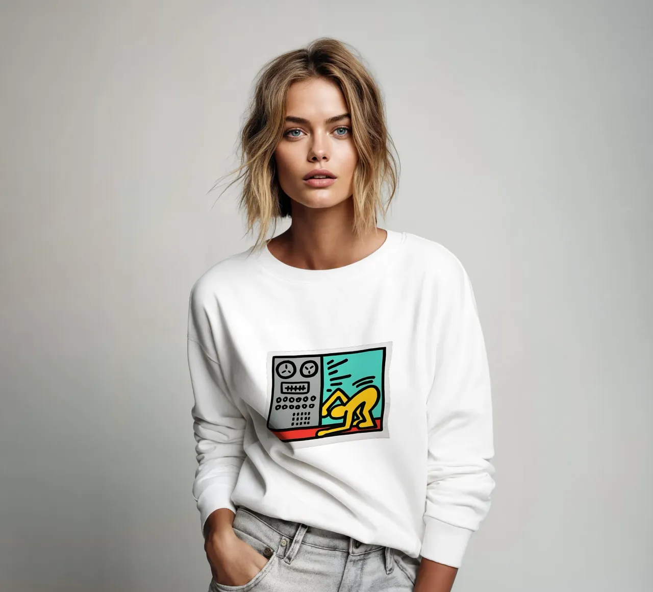 Keith Haring arte 3 felpa da domherrick1