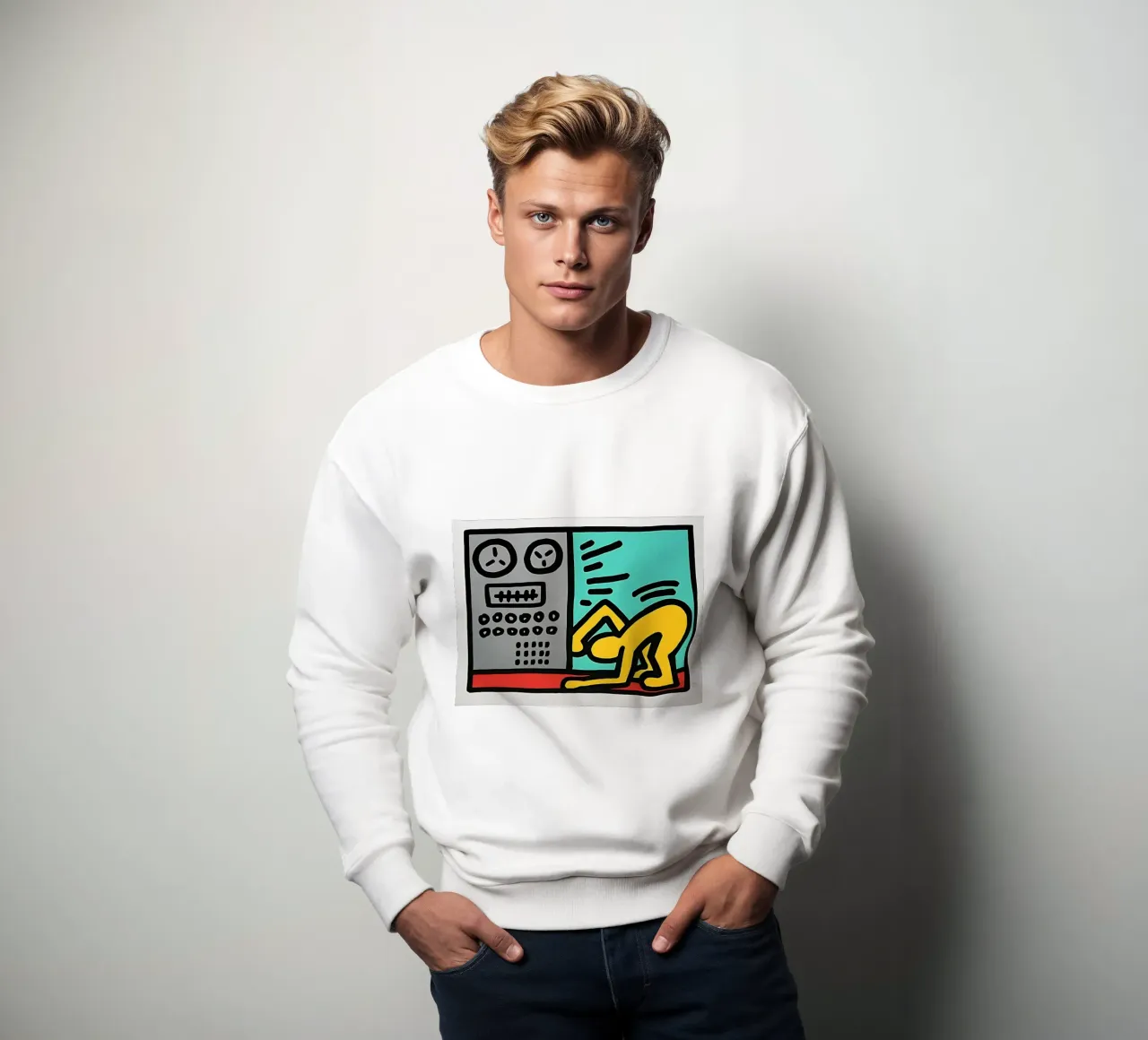 Keith Haring arte 3 felpa da domherrick1