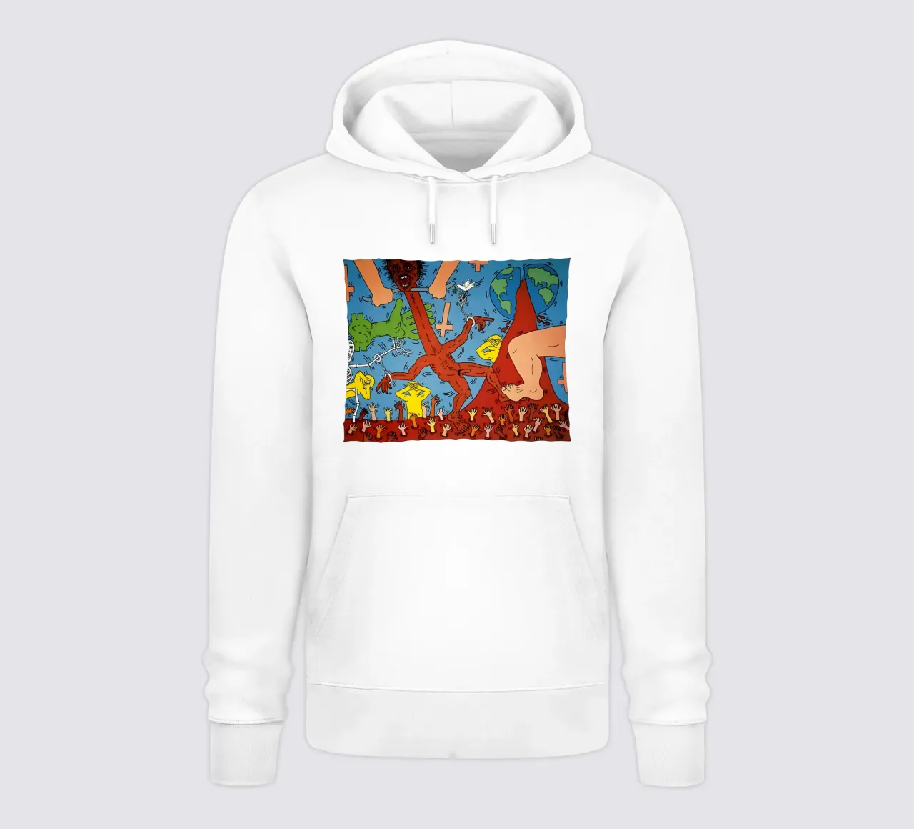 Keith Haring arte 4 felpa con cappuccio da domherrick1