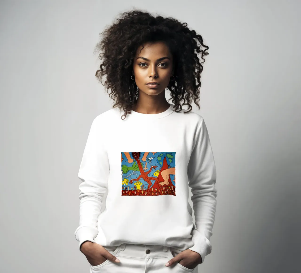 Keith Haring arte 4 felpa da domherrick1