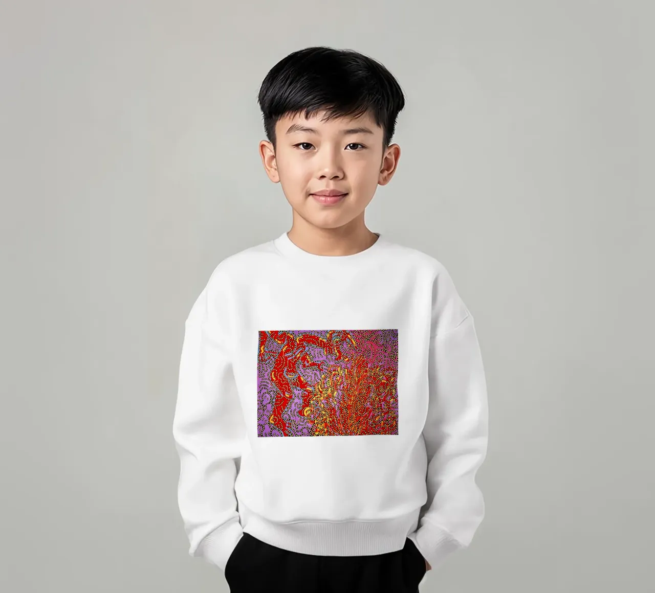 Keith Haring arte 5 felpa bambino da domherrick1