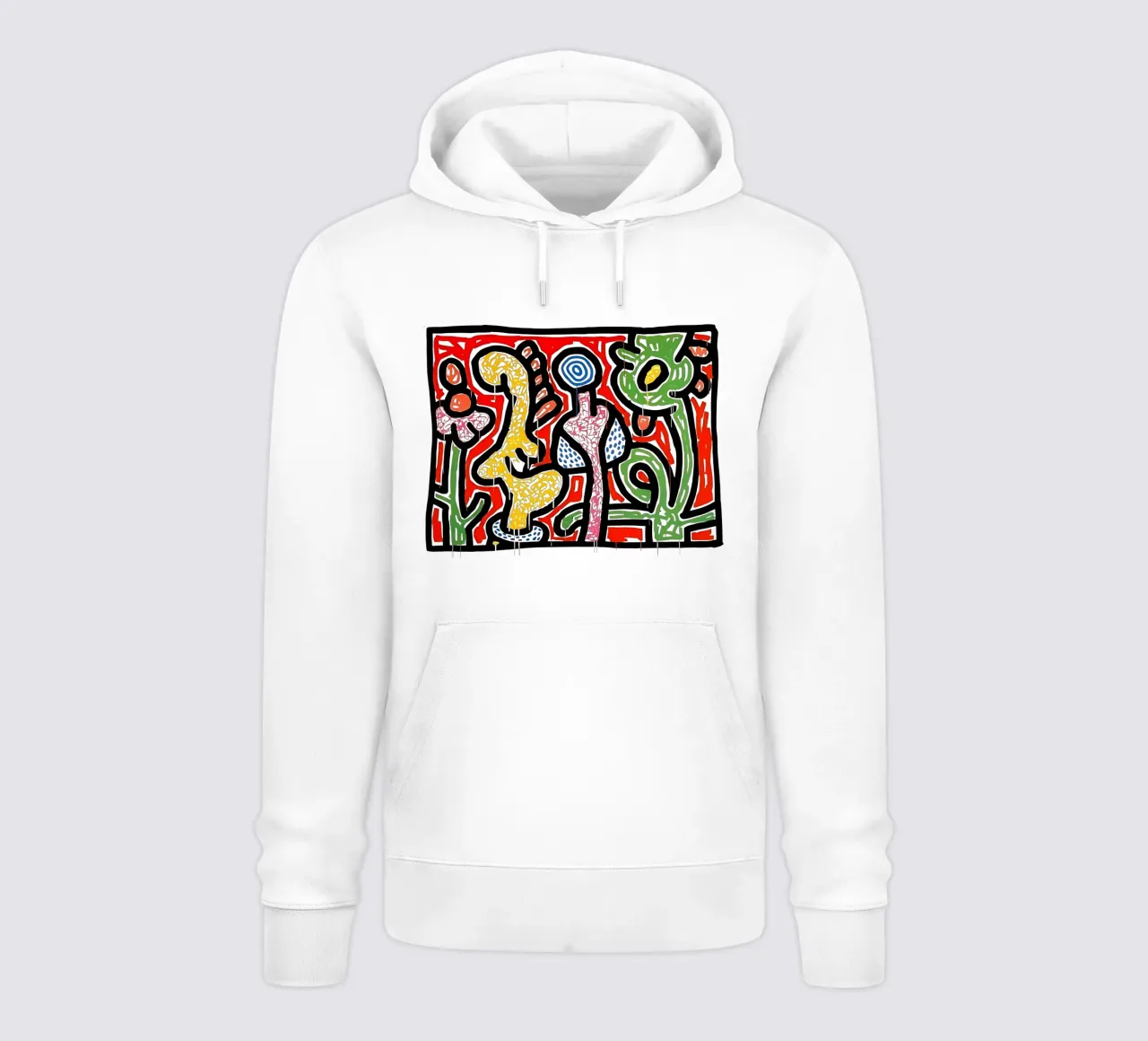 Keith Haring arte 6 felpa con cappuccio da domherrick1