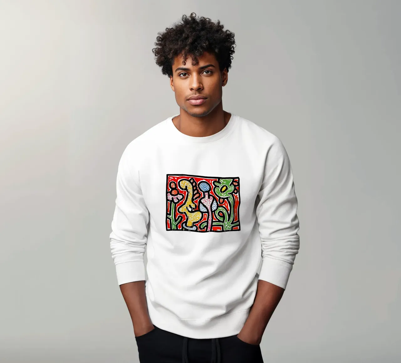 Keith Haring arte 6 felpa da domherrick1