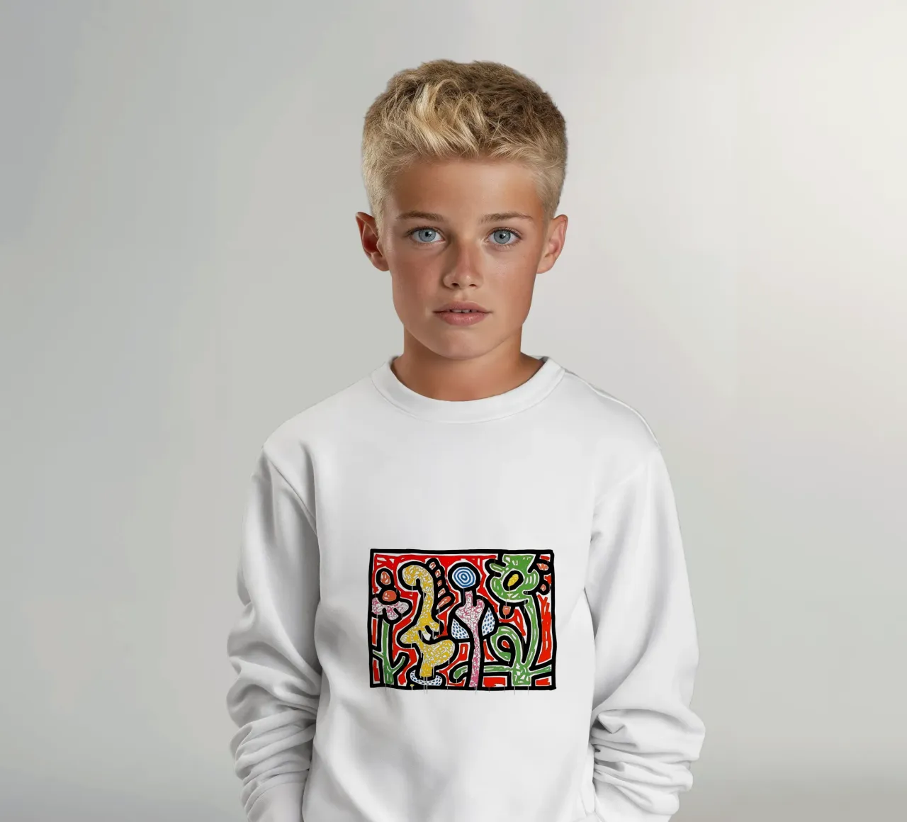 Keith Haring arte 6 felpa bambino da domherrick1
