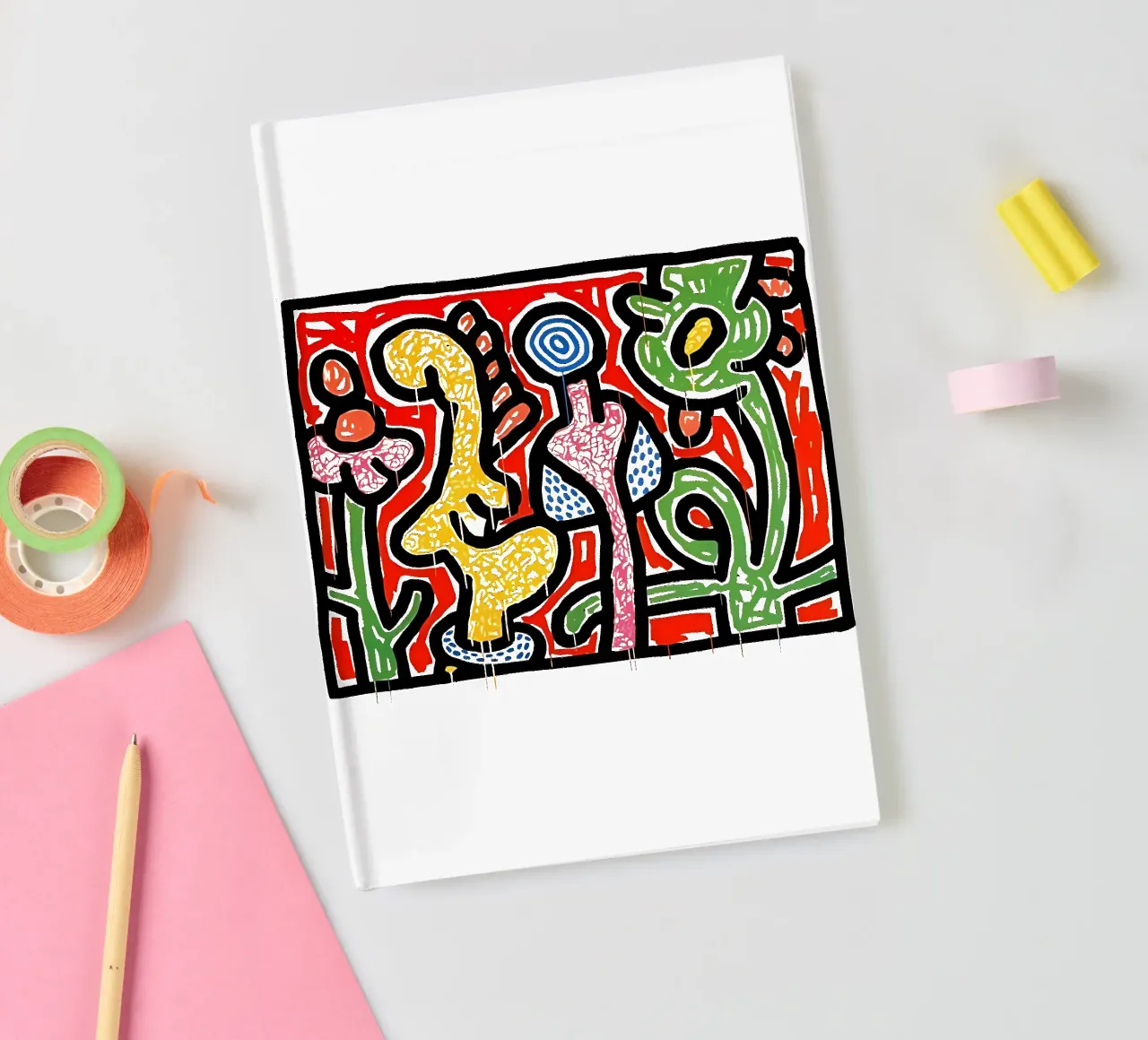 Keith Haring art 6 notebook by domherrick1