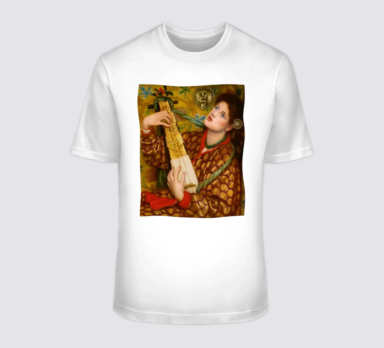 Dante Gabriel Rossetti - Cuento de Navidad camiseta de Timeless Artworks