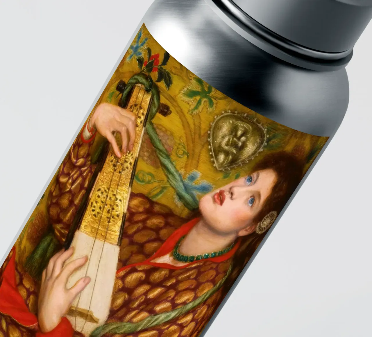 Dante Gabriel Rossetti - Cuento de Navidad pegatina de Timeless Artworks