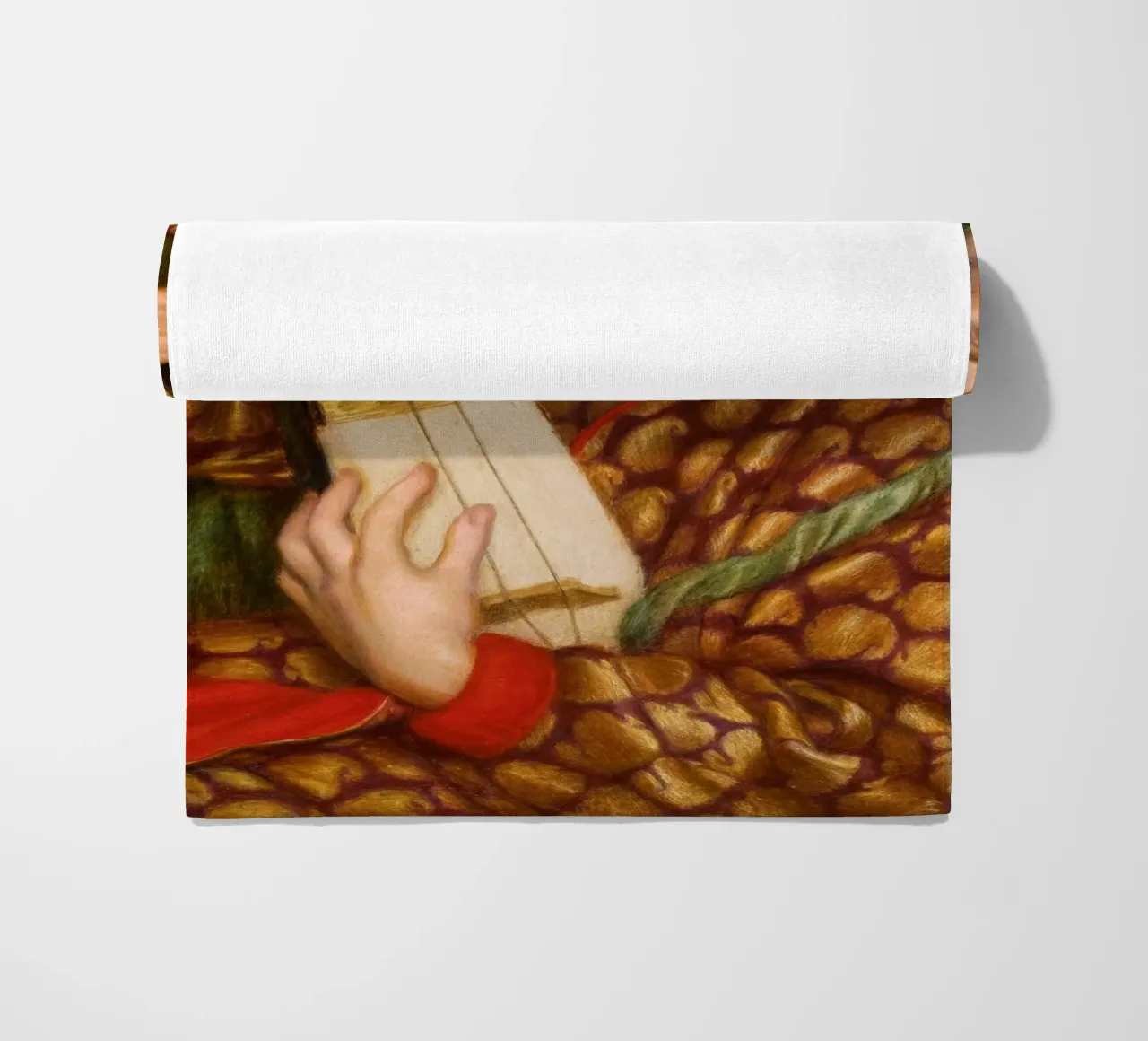 Dante Gabriel Rossetti - Cuento de Navidad toalla de playa de Timeless Artworks