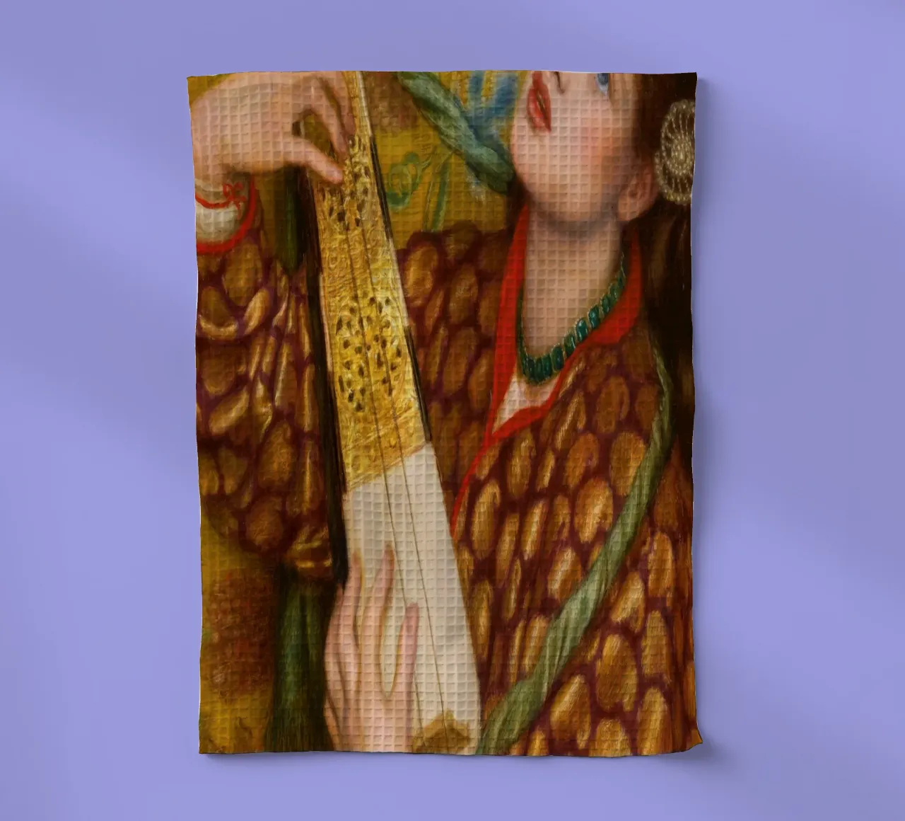 Dante Gabriel Rossetti - Cuento de Navidad paño de cocina de Timeless Artworks