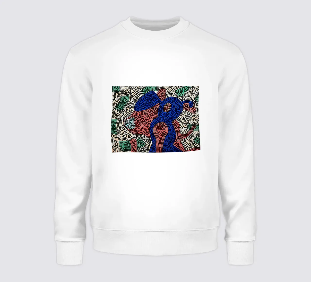 Keith Haring arte 7 felpa da domherrick1