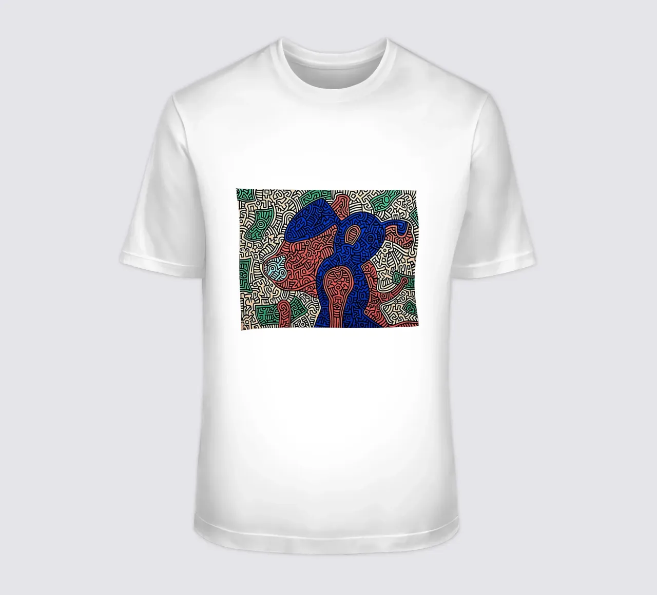 Keith Haring arte 7 t-shirt da domherrick1