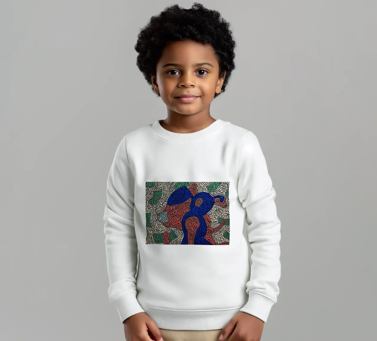 Keith Haring arte 7 felpa bambino da domherrick1
