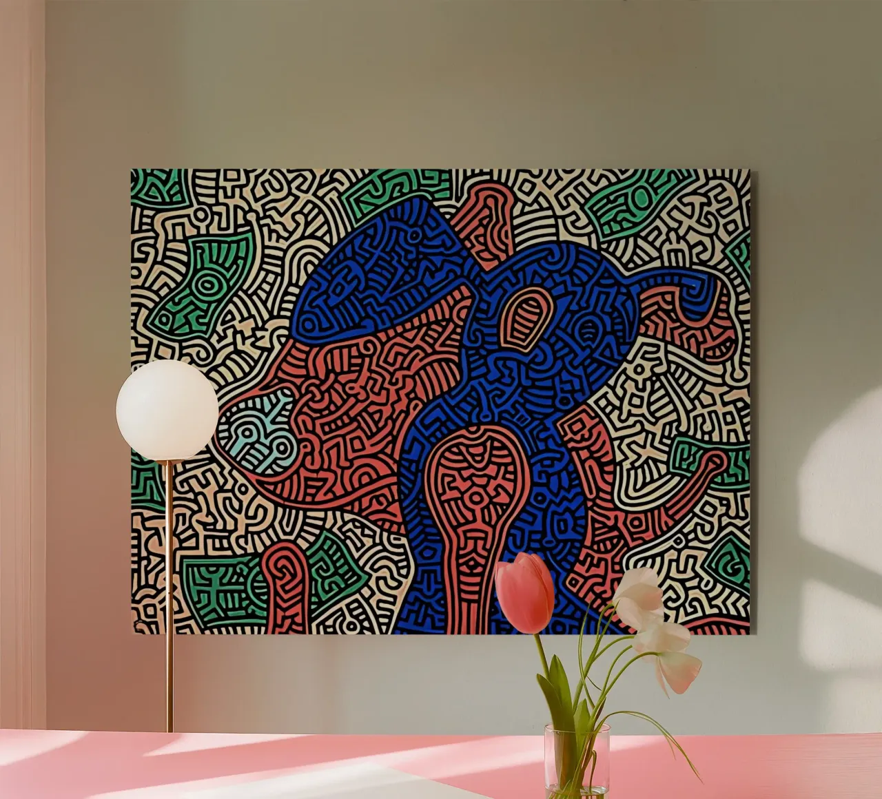 Keith Haring arte 7 alluminio dibond da domherrick1