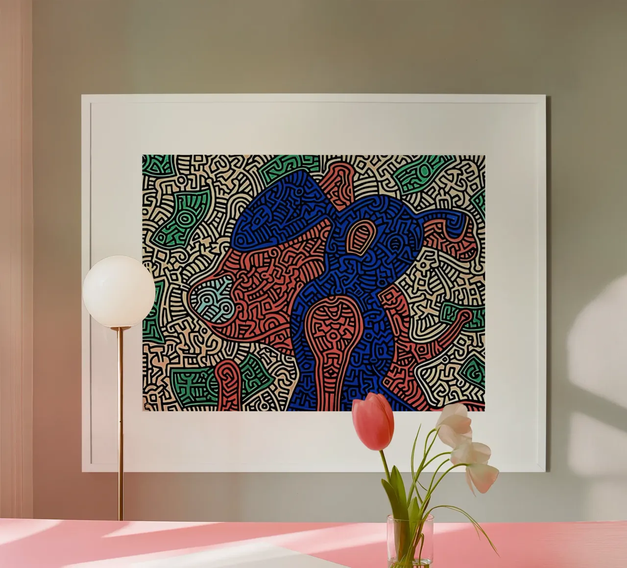 Keith Haring arte 7 carta hahnemühle da domherrick1