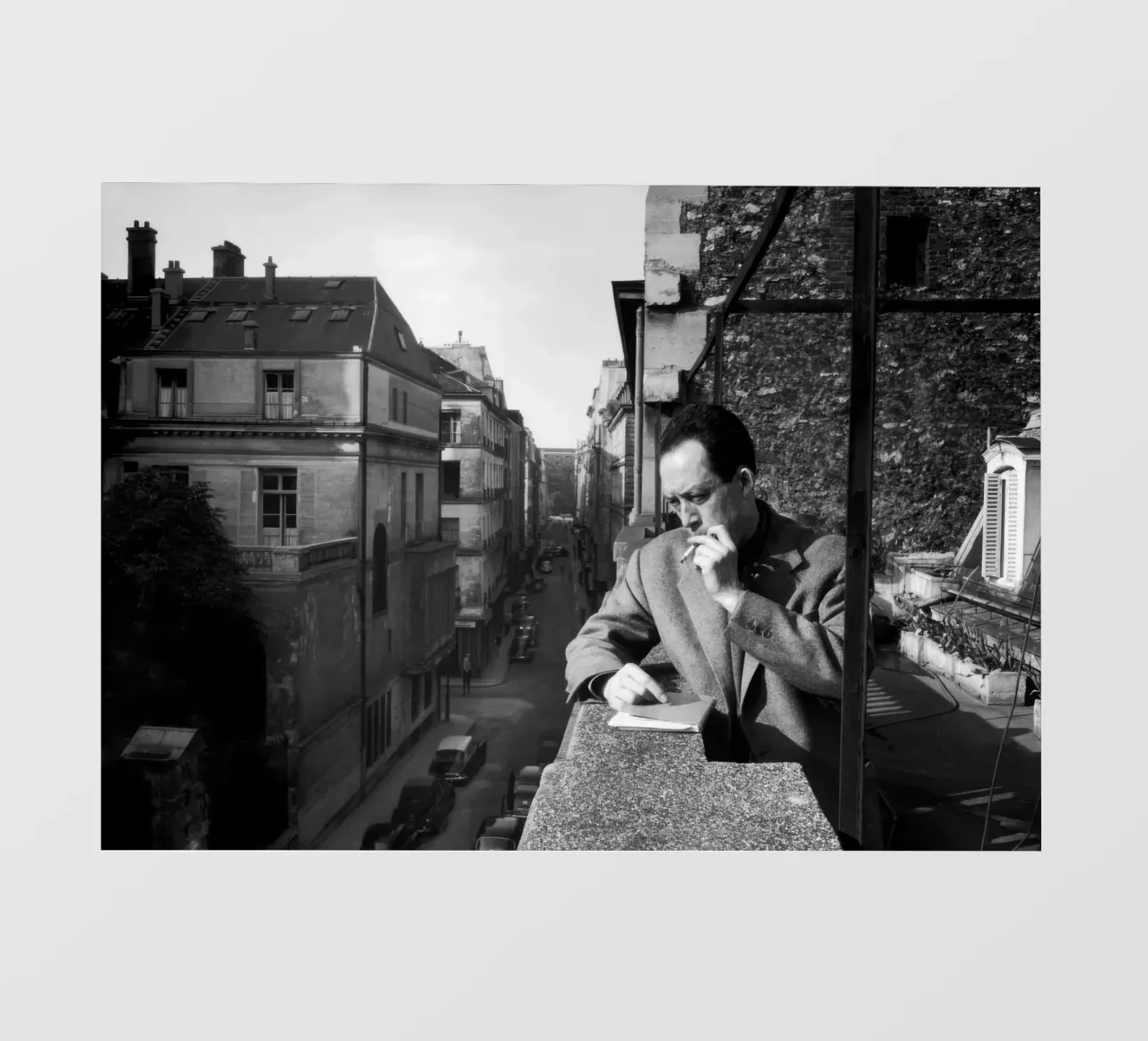 Albert Camus (1955) pellicola backlit da vintgeseyn