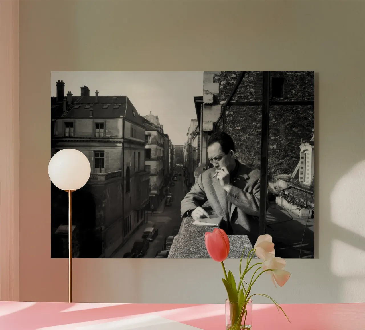 Albert Camus (1955) plexiglass da vintgeseyn