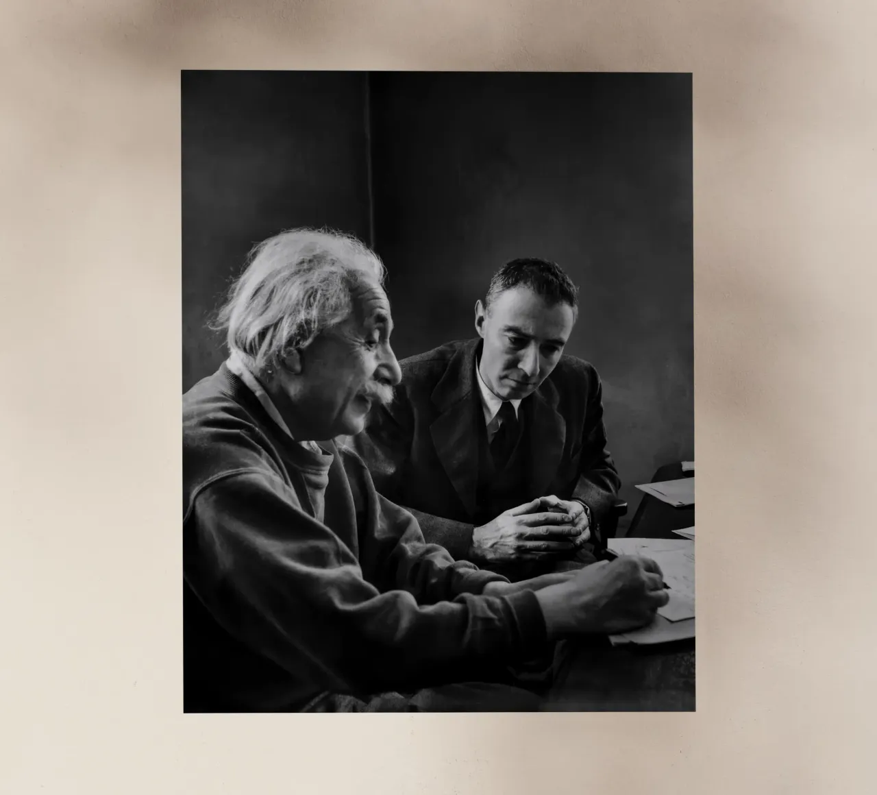 Einstein e Oppenheimer pellicola backlit da vintgeseyn
