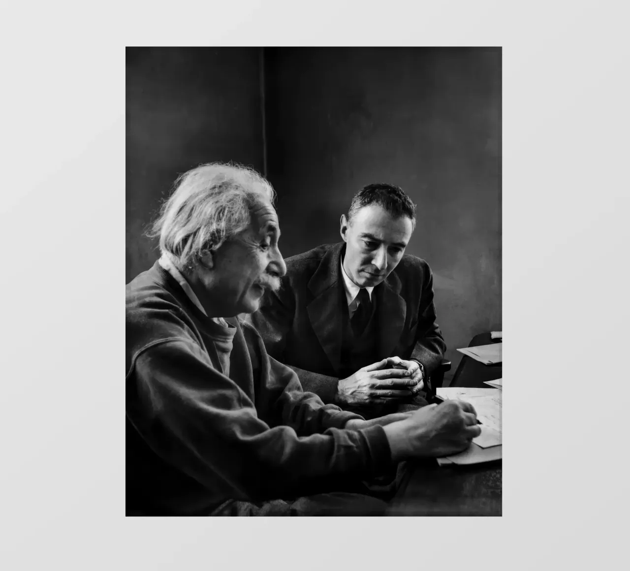 Einstein e Oppenheimer pellicola backlit da vintgeseyn
