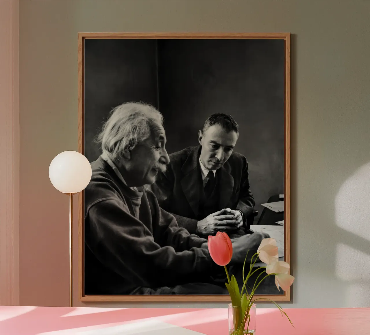 Einstein e Oppenheimer alluminio dibond da vintgeseyn