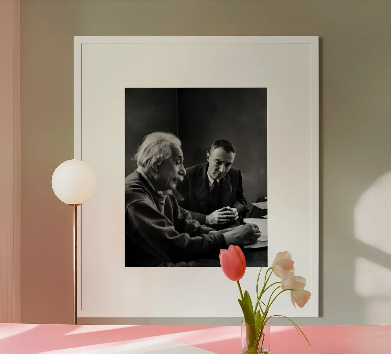 Einstein e Oppenheimer carta hahnemühle da vintgeseyn