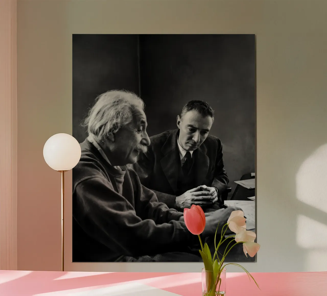 Einstein e Oppenheimer carta hahnemühle da vintgeseyn
