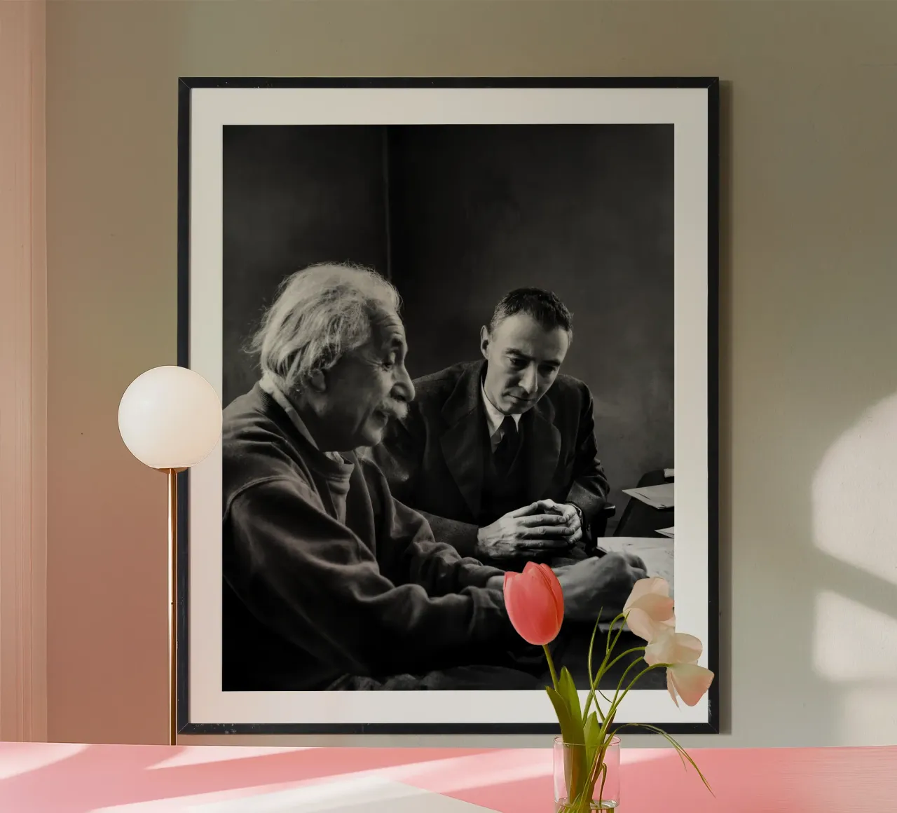 Einstein e Oppenheimer carta hahnemühle da vintgeseyn