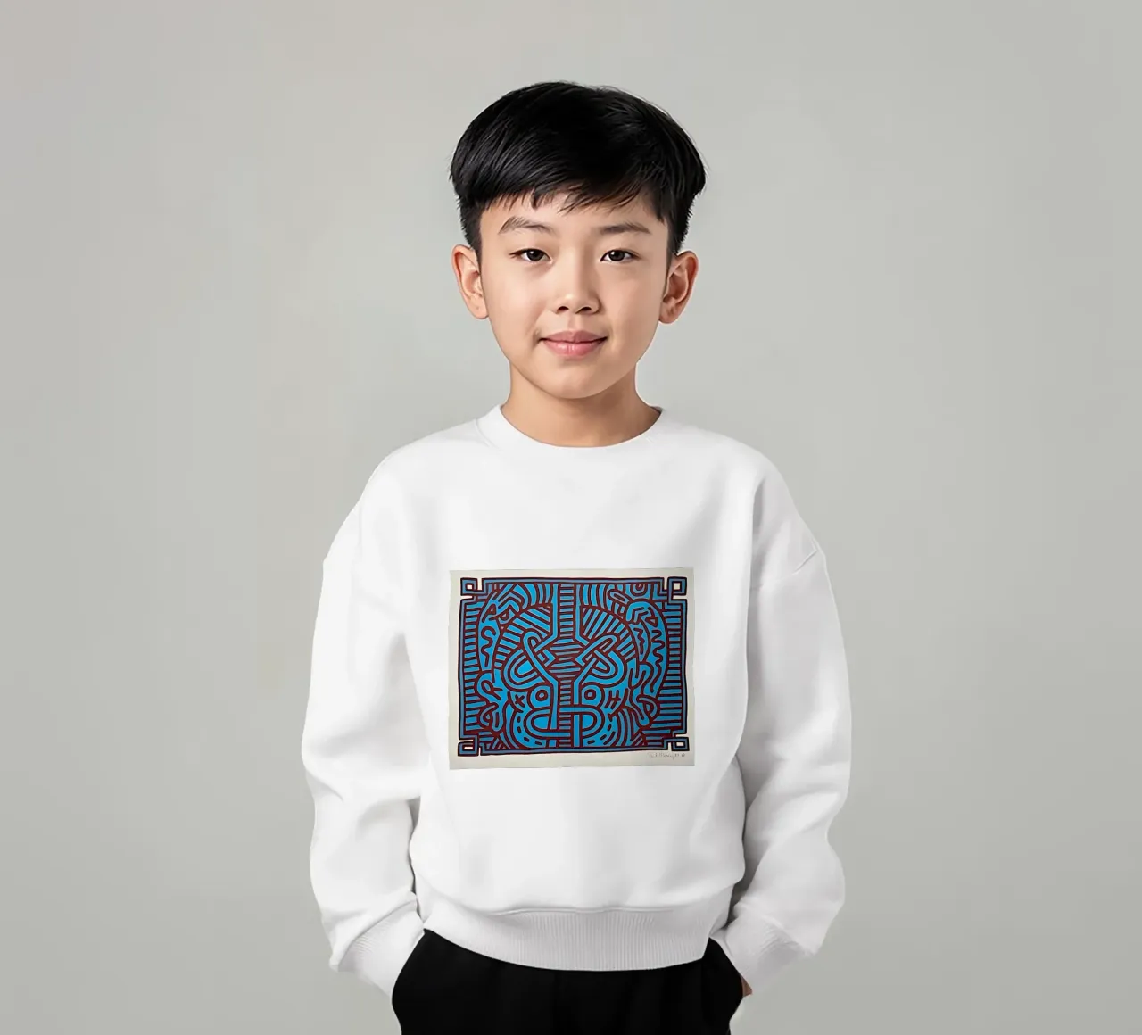 Keith Haring arte 10 felpa bambino da domherrick1