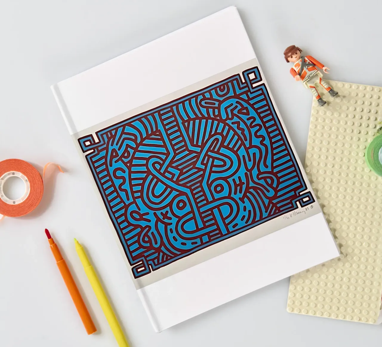 Keith Haring art 10 notebook by domherrick1
