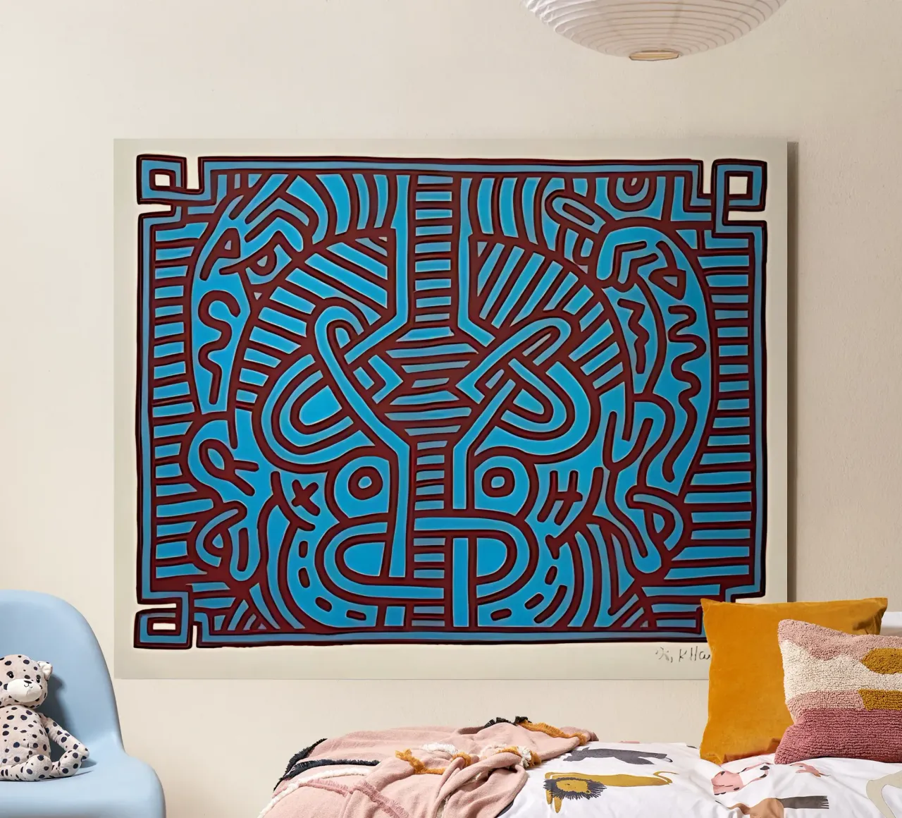 Keith Haring arte 10 alluminio dibond da domherrick1