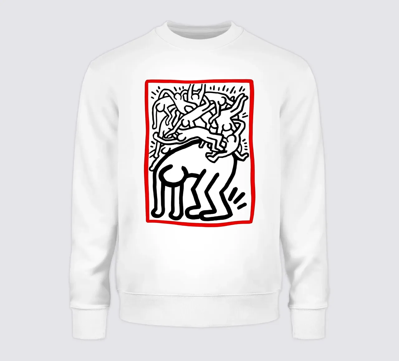 Keith Haring arte 11 felpa da domherrick1