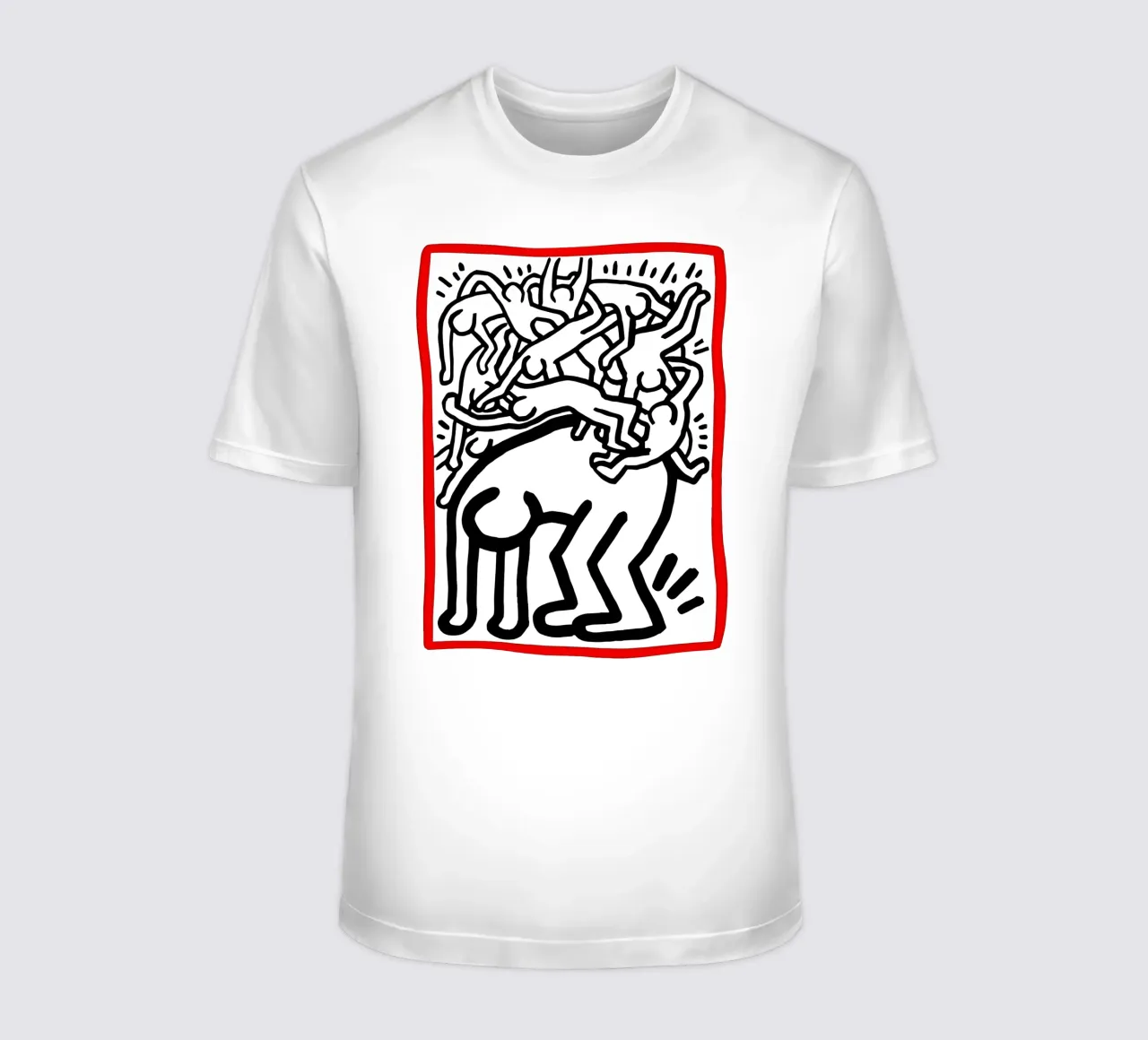 Keith Haring arte 11 t-shirt da domherrick1