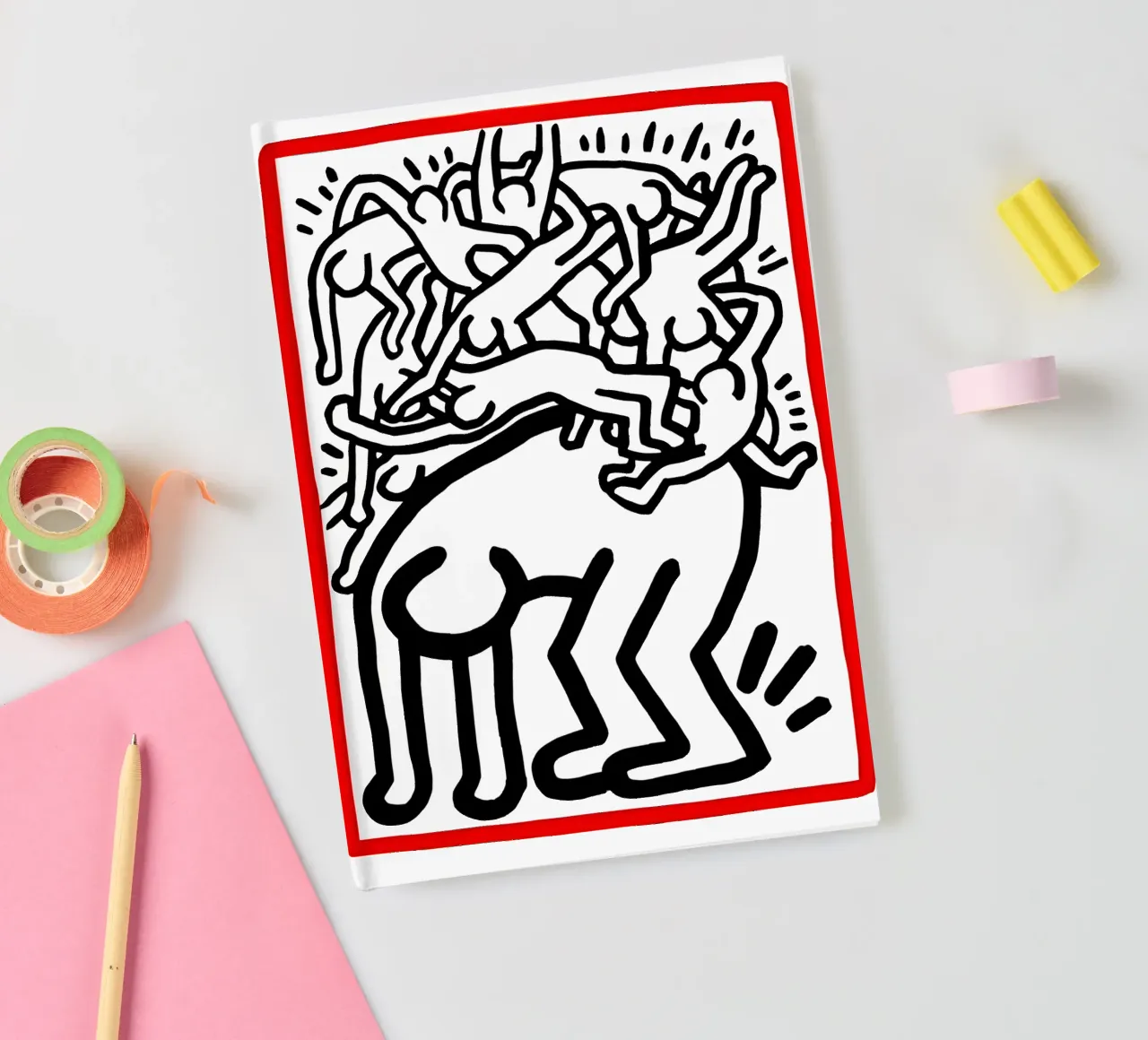 Keith Haring art 11 notebook by domherrick1