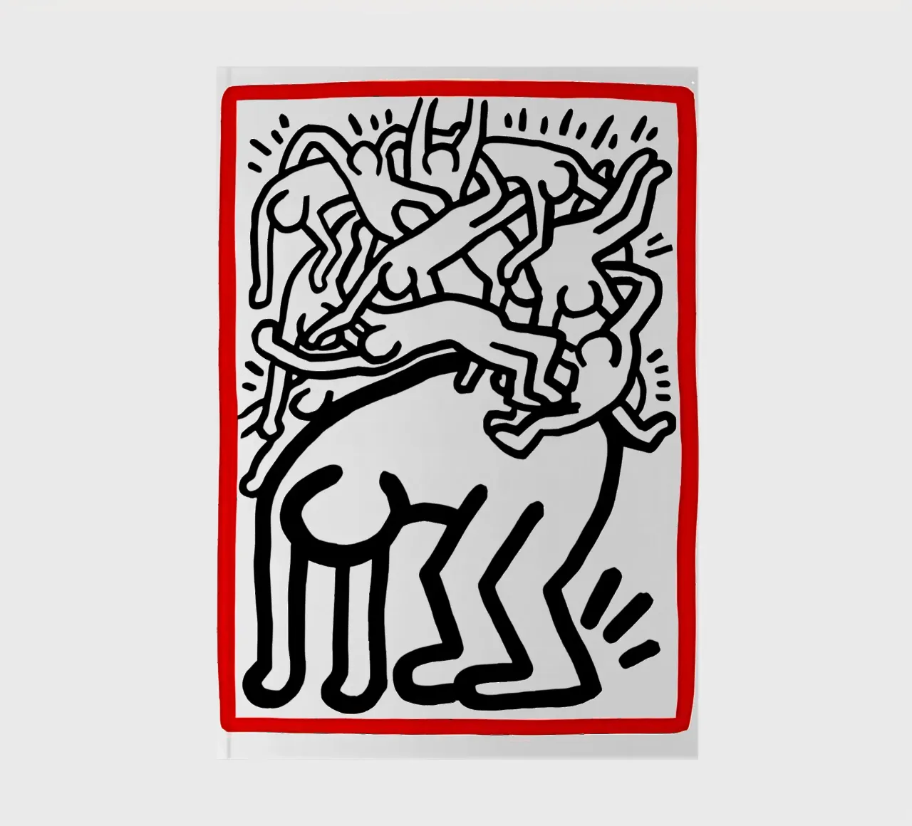 Keith Haring art 11 notebook by domherrick1