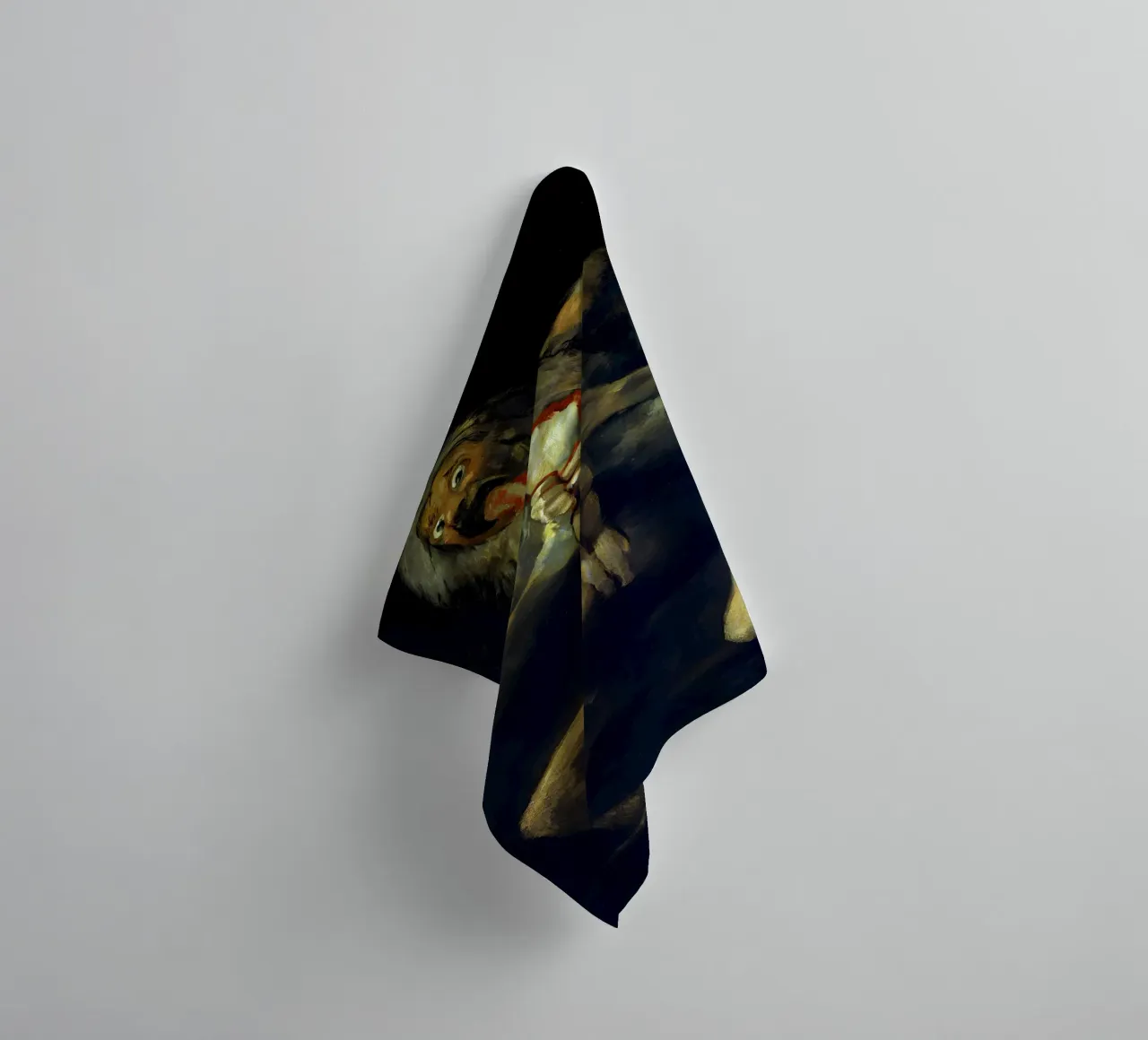 francisco goya - Saturno devorando a su hijo toalla de baño de Timeless Artworks