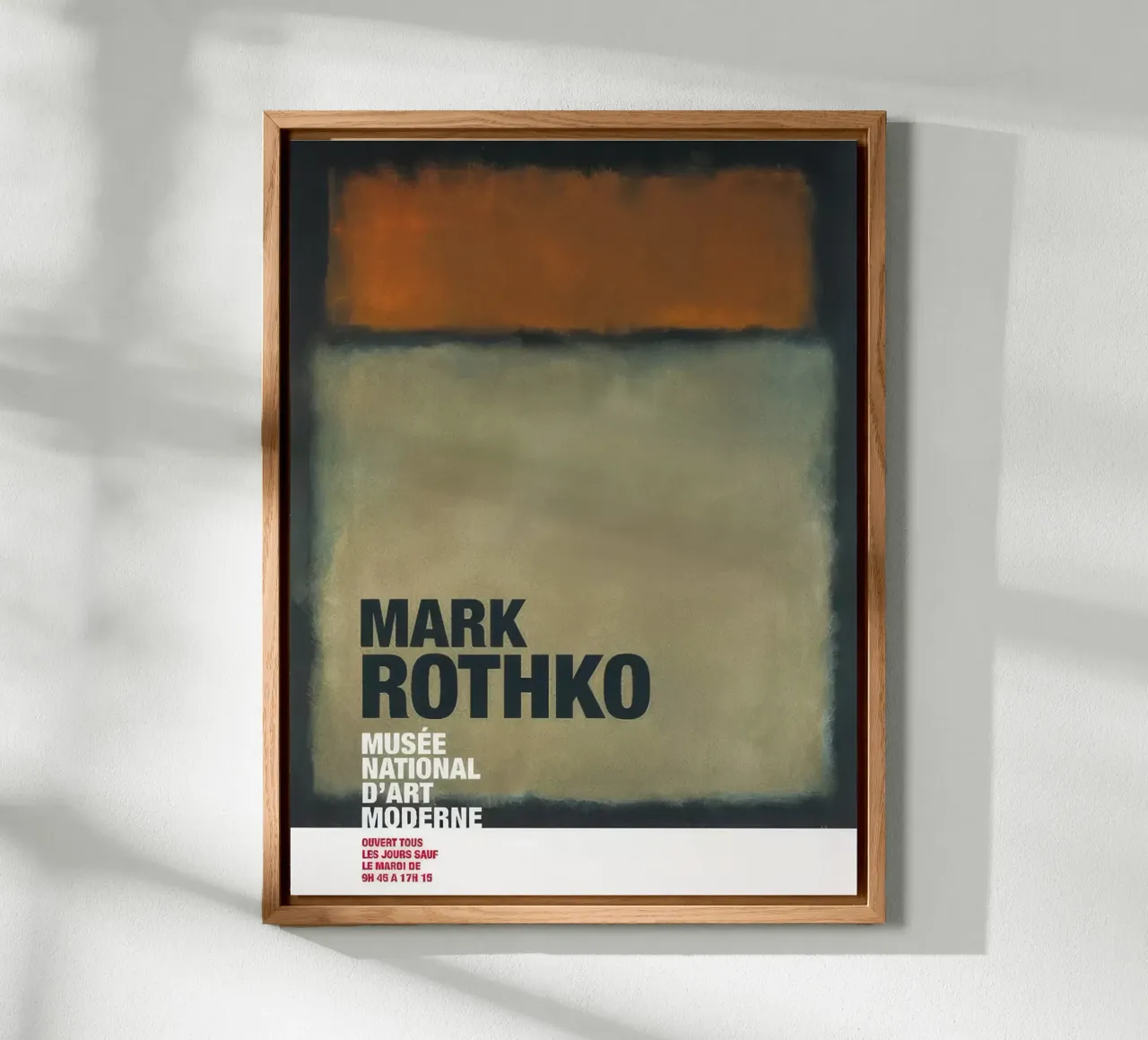 Mark Rotkho Crema e Rosso su Nero alluminio dibond da mitoma andreas