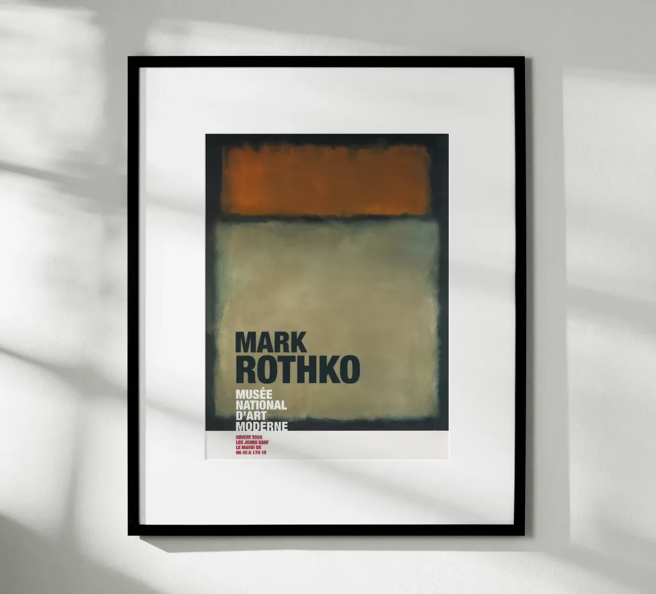 Mark Rotkho Crema e Rosso su Nero carta hahnemühle da mitoma andreas