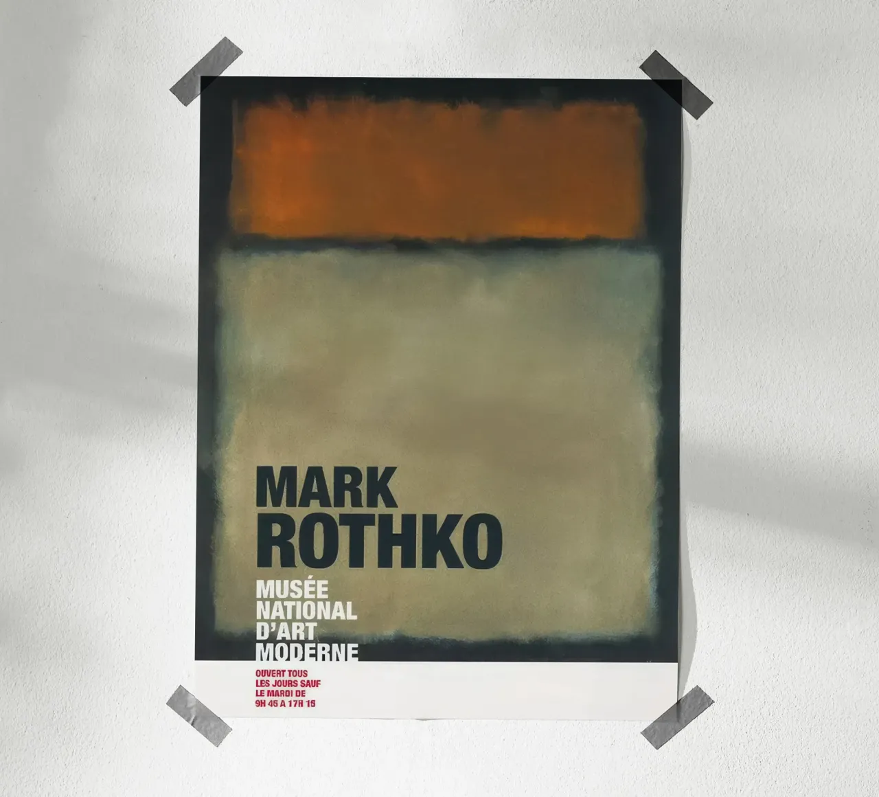 Mark Rotkho Crema e Rosso su Nero carta hahnemühle da mitoma andreas