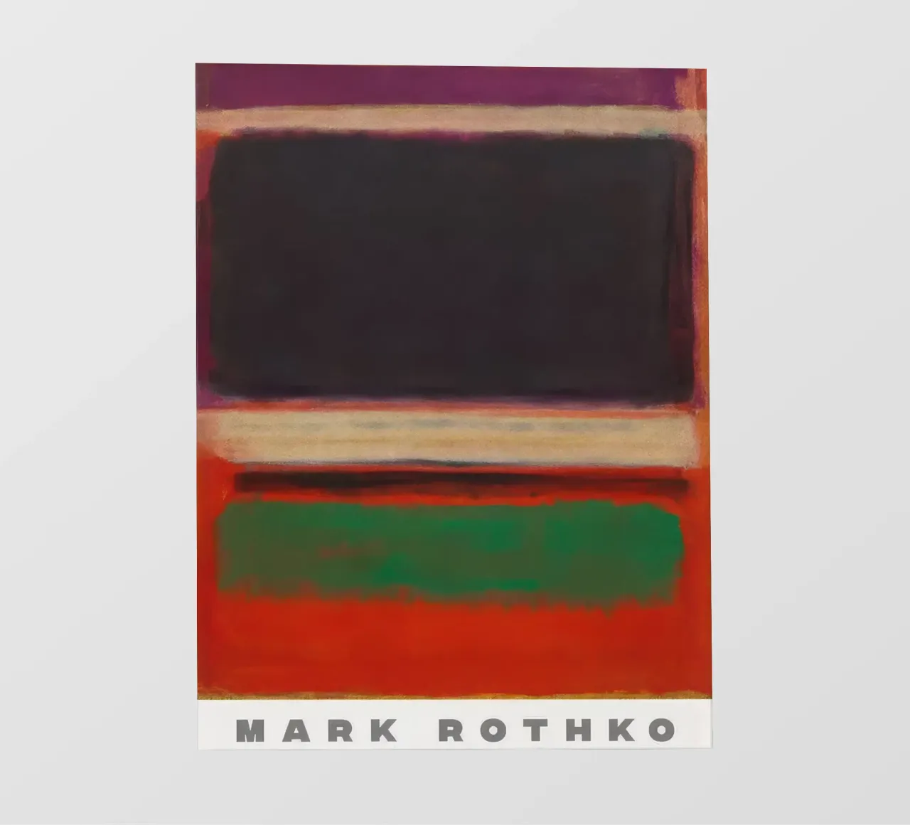 Mark Rotkho Magenta, nero e verde su arancione telo in pvc da mitoma andreas