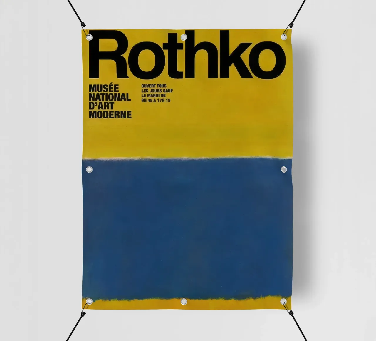 Mark Rothko Blu su giallo telo in pvc da mitoma andreas